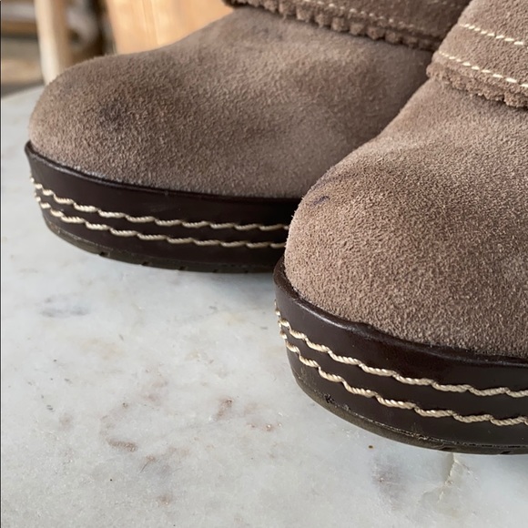 Dr. Scholl’s Suede Wedge Fold Over Bootie - Picture 10 of 12